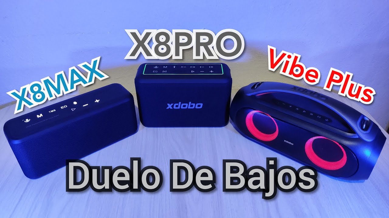 🔊🤔(Comparación Prueba de Bajos Profundos) X8PRO,Vibe Plus y X8MAX.😎