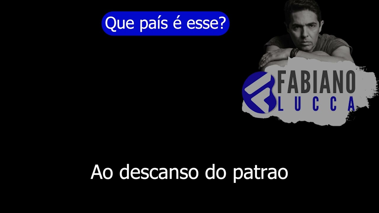 Que pa&iacute;s &eacute; esse Pb - Ao vivo - Playback de qualidade com letra