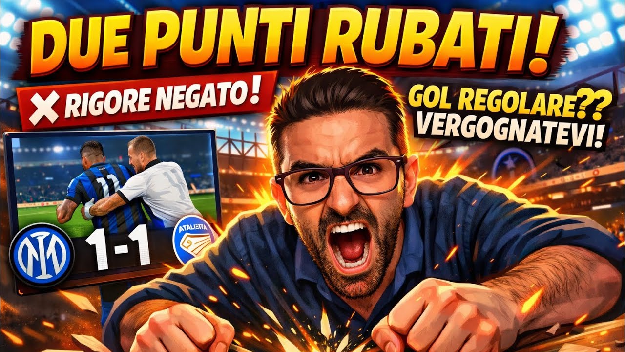 INTER-ATALANTA 1-1.. ROCCHI ORA HAI LA COSCIENZA PULITA⁉️🤬 TUTTO COME PRIMA DI INTER-JUVE‼️ FORZA🖤💙