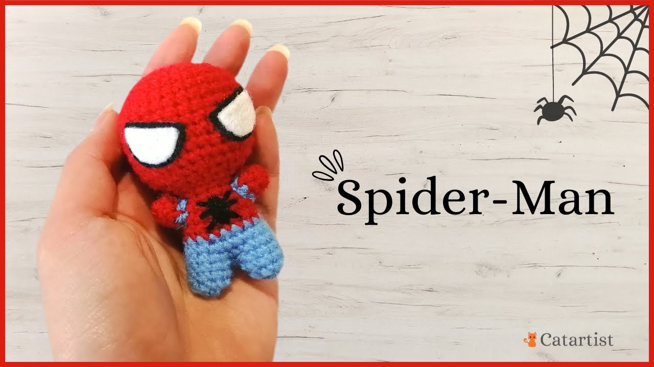 ❤️✅Spider Man- Amigurumi a Crochet - Tutorial Paso a paso en Español - Super Fácil