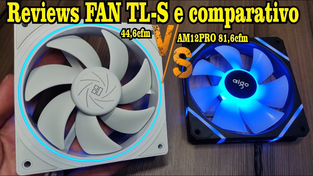 FAN Thermalright TL-S 47CFM + comparativo com FAN Aigo AM12PRO 81CFM