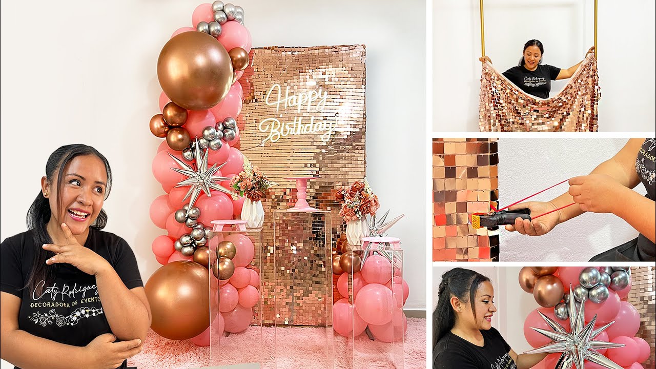 Como hacer un Arco de Globos en Tela Shimmer 🎈❄PASO A PASO