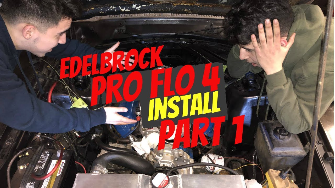 Edelbrock Pro Flo 4 EFI Install 1971 Ford Maverick Part 1