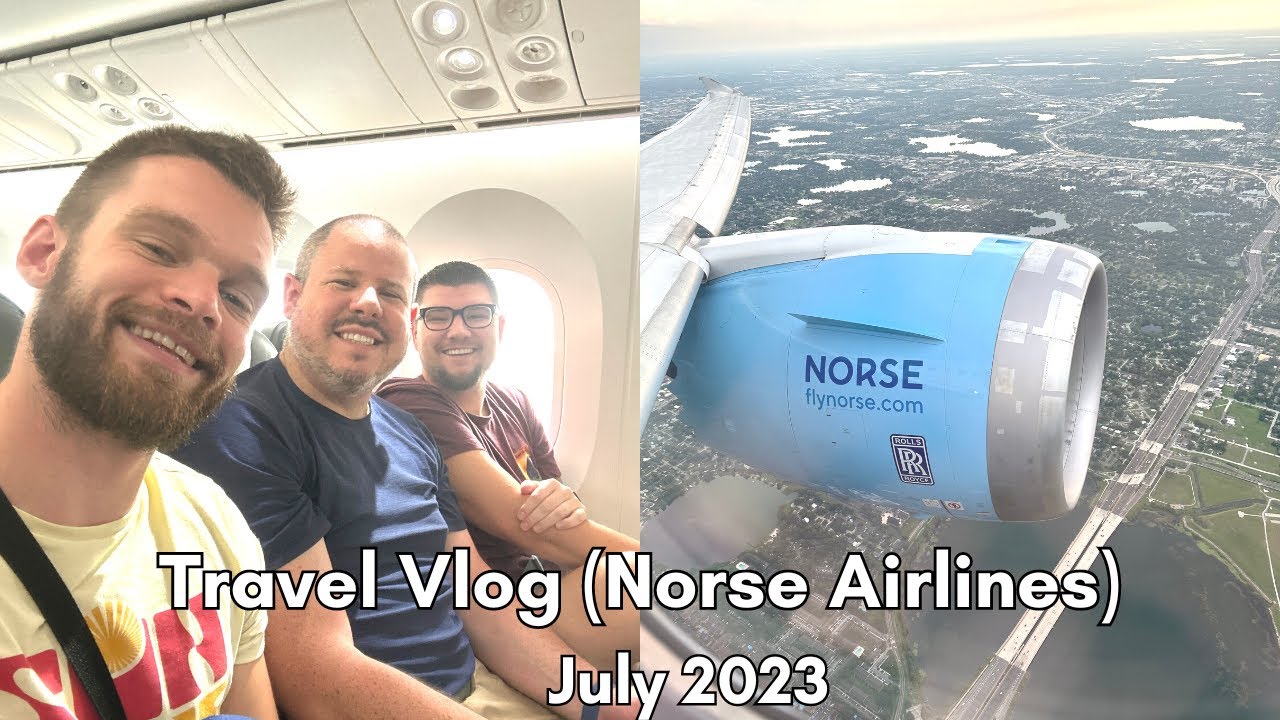 Travel Vlog: Flying Norse Airlines MCO - LGW | Europe Theme Park Road Trip | July 2023