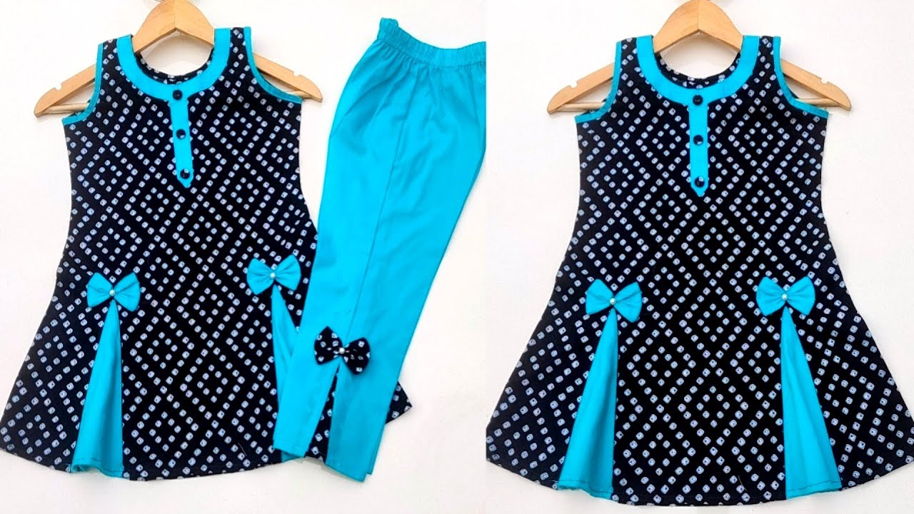 Baby A-line Top and plazo Cutting and stitching/4-5 year old baby girl top with plazzo design