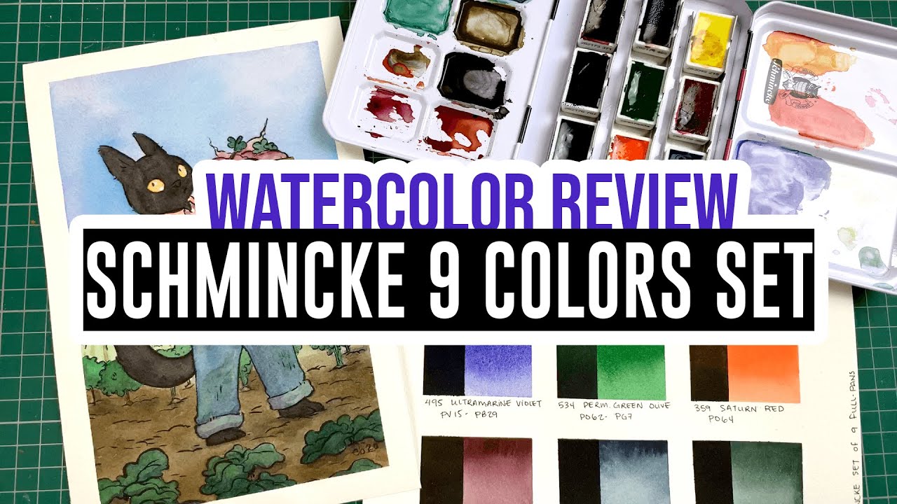 Review & Demo - Schmincke Nine Full Pans Set 🎨