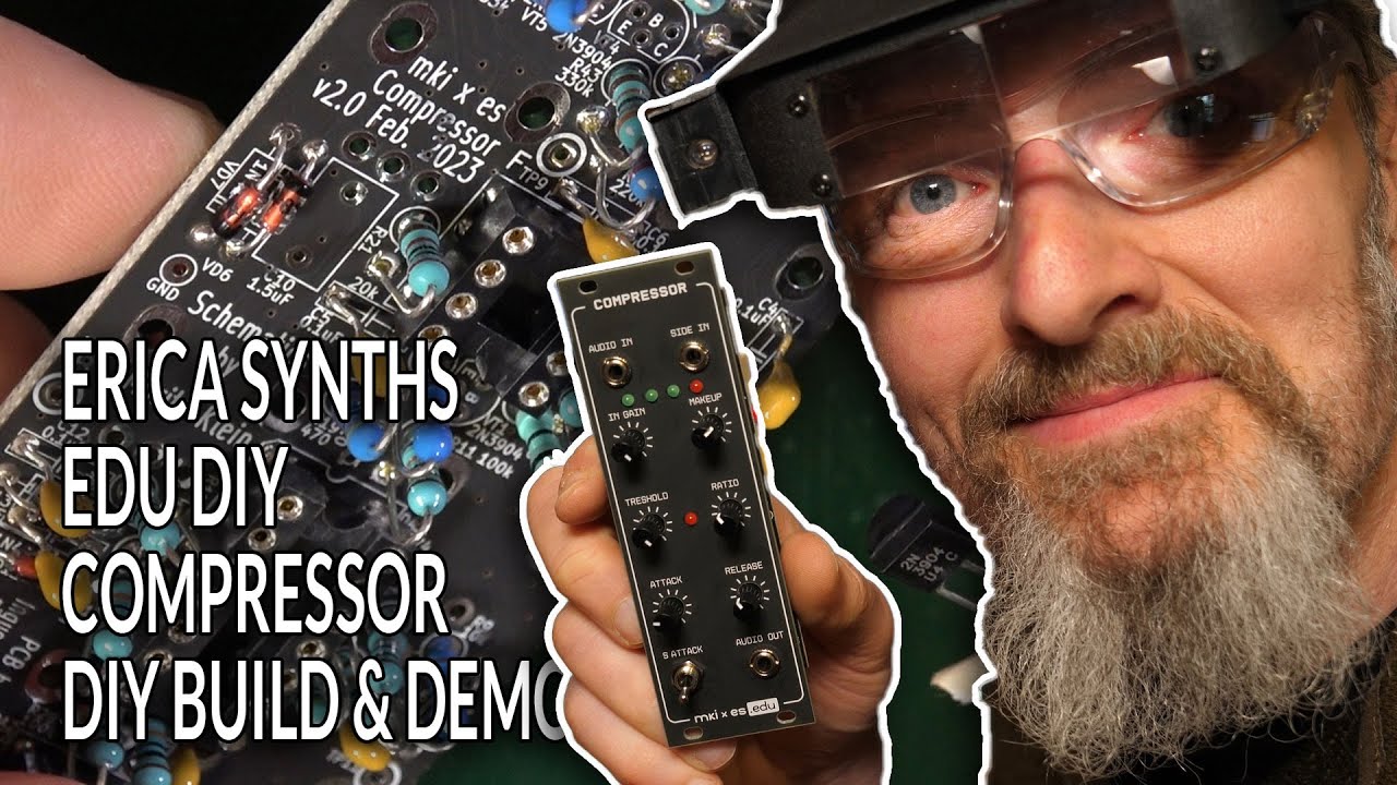 Erica Synths EDU DIY Compressor build and demo
