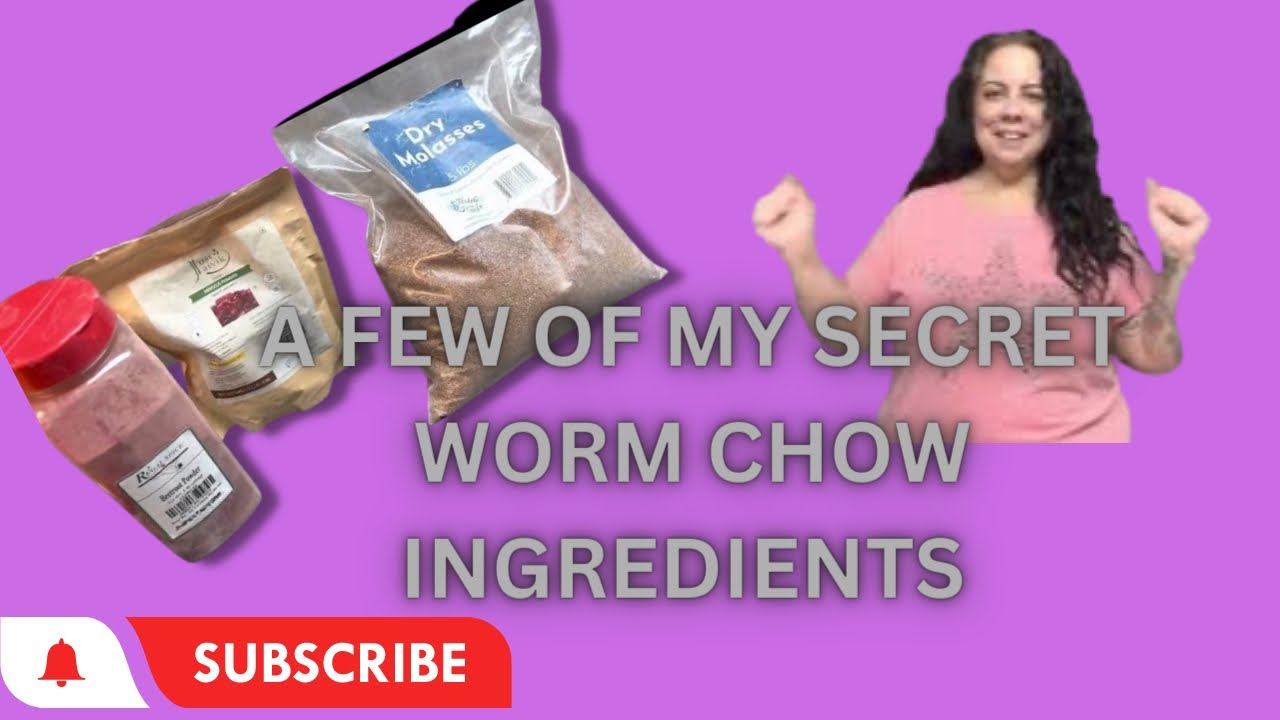 Some of my secret ingredients for worm chow, and worm health 