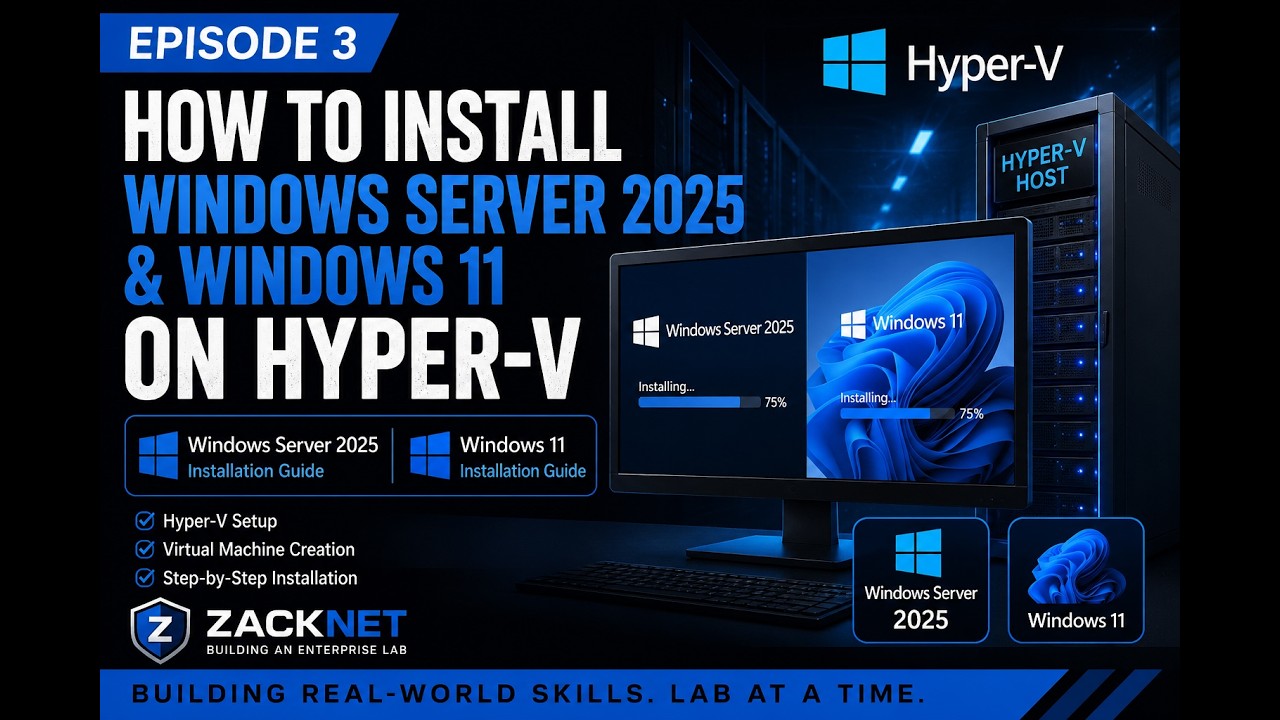 Building an Enterprise Lab: Windows Server 2025 & Windows 11 Deployment