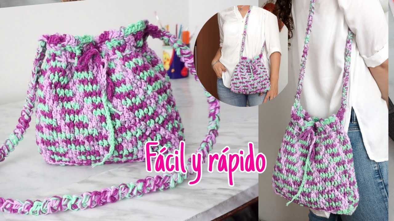 Todas mis amigas quieren uno🥰 Bolso tipo saco a crochet