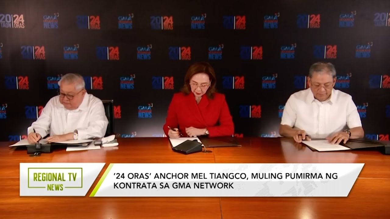 Regional TV News: &rsquo;24 Oras&rsquo; anchor Mel Tiangco, muling pumirma ng kontrata sa GMA Network