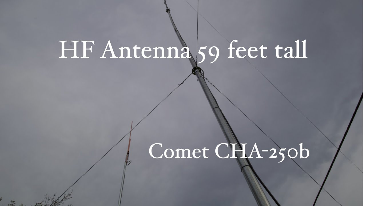 Comet CHA-250B HF Antenna Takedown and Reinstall