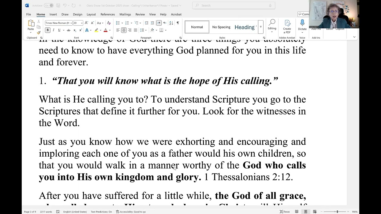 Calling, Inheritance, Power