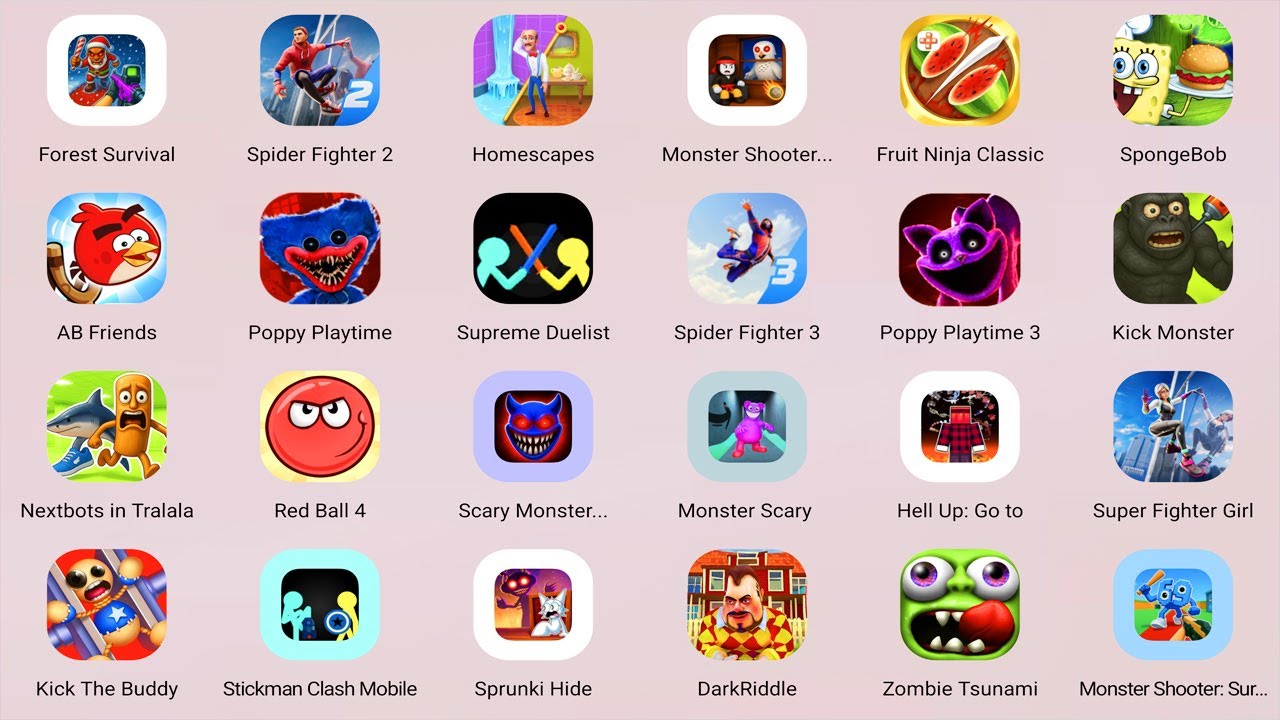 Roblox,Monster Shooter: Survival FPS,Matchington,Supreme Duelist,STAR: Super Tricky Amazing Run,....