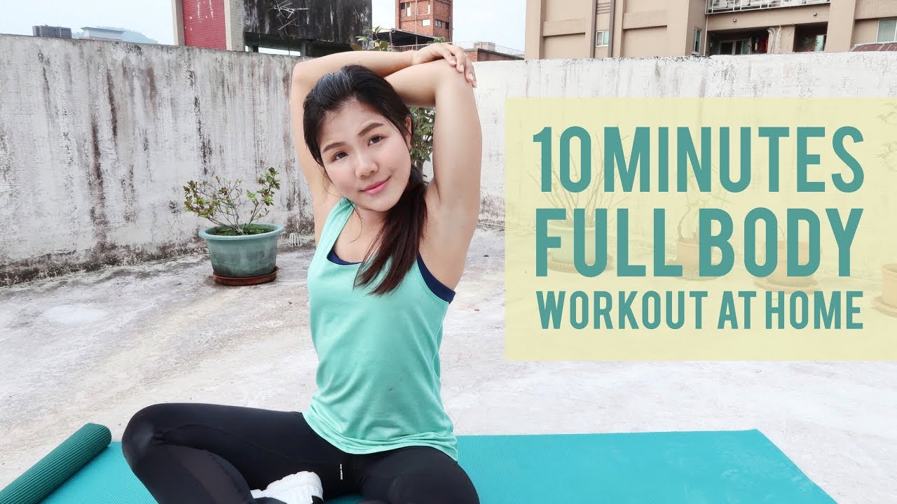 10 MINUTES FULL-BODY WORKOUT AT HOME | Fat Burning Exercises (Without Equipment) - Shiely Venessa