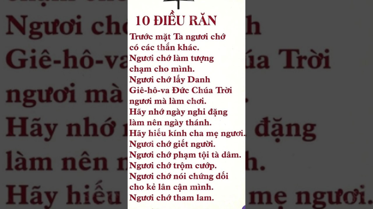 10 ĐIỀU RĂN