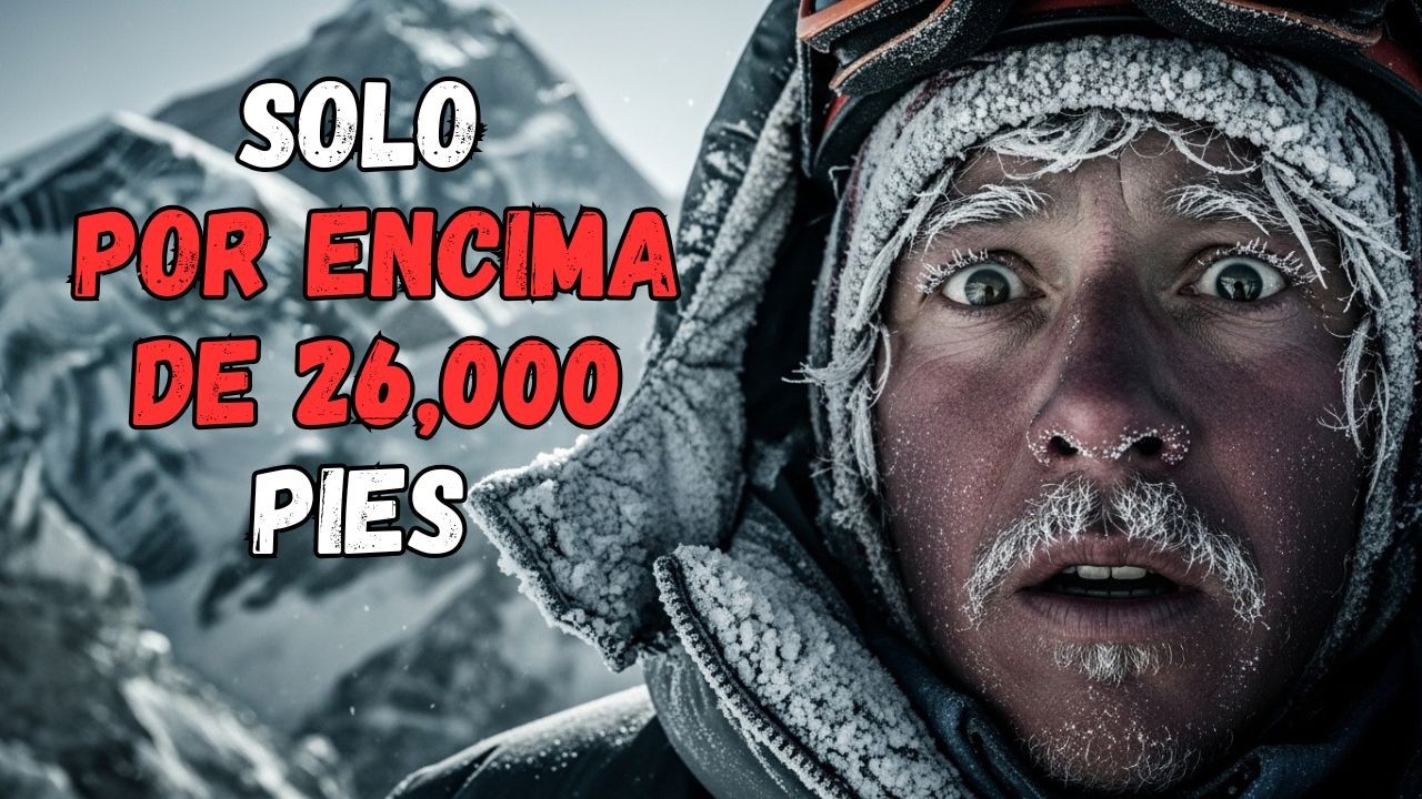 Perdido por encima de 26.000 pies en el pico más alto del mundo