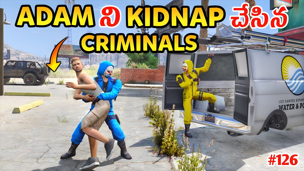 Criminels Kidnapped Adam | Gta x Freefire | Gta 5 Gameplay In Telugu #126