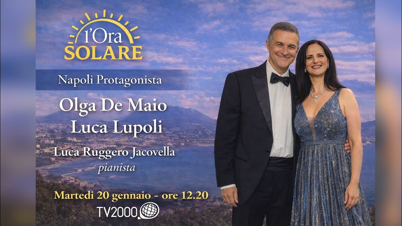 🎶 Napoli protagonista a L’Ora Solare 🇮🇹 su @TV2000 Olga De Maio e Luca Lupoli 