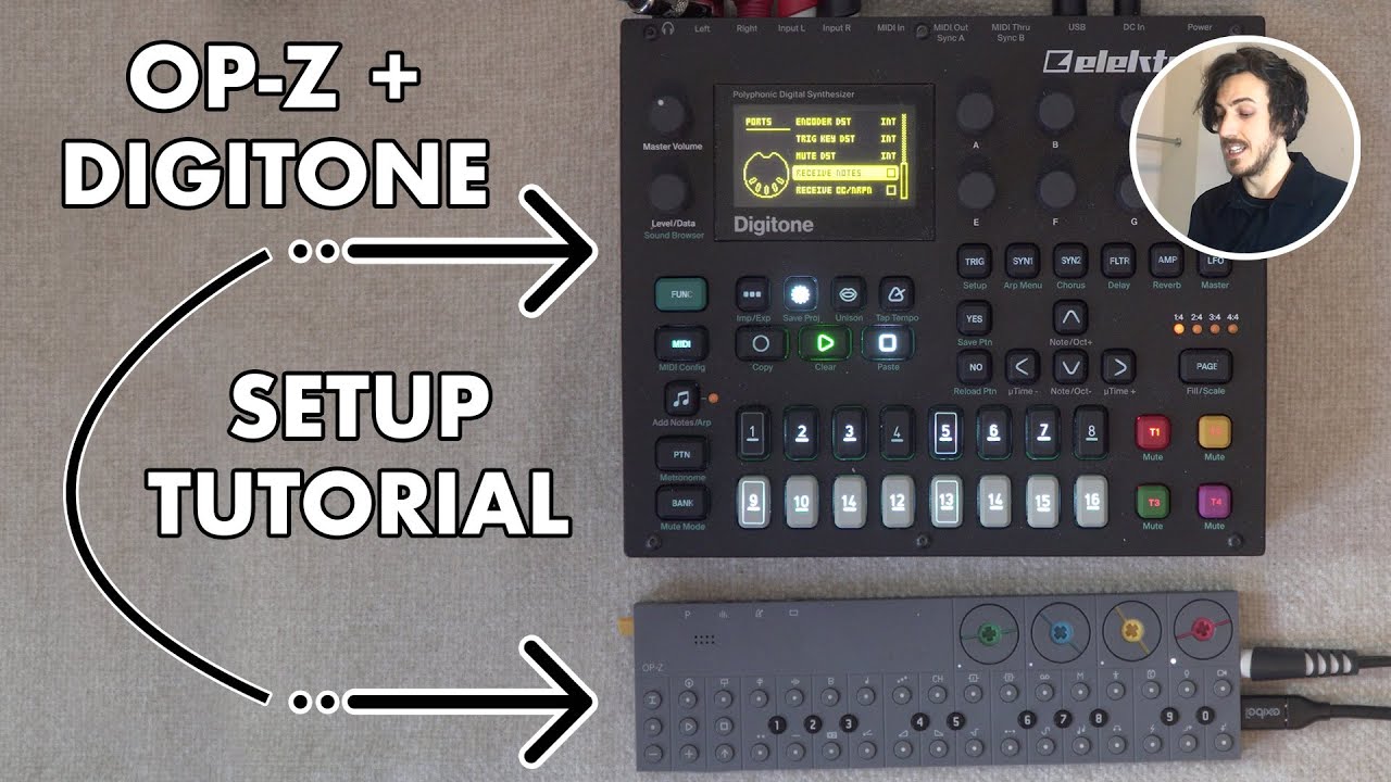 OP-Z and Digitone - Connection Setup Tutorial (Teenage Engineering + Elektron)