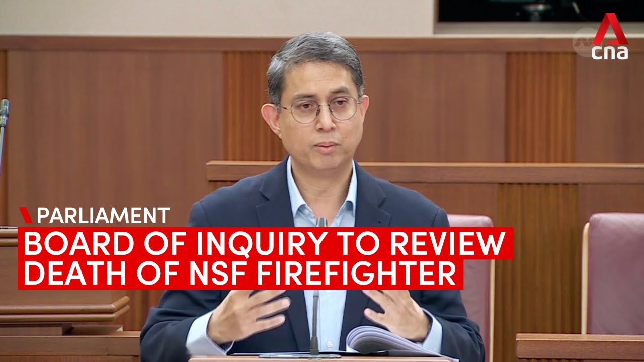 Board of Inquiry to review death of NSF firefighter while on duty: Muhammad Faishal Ibrahim