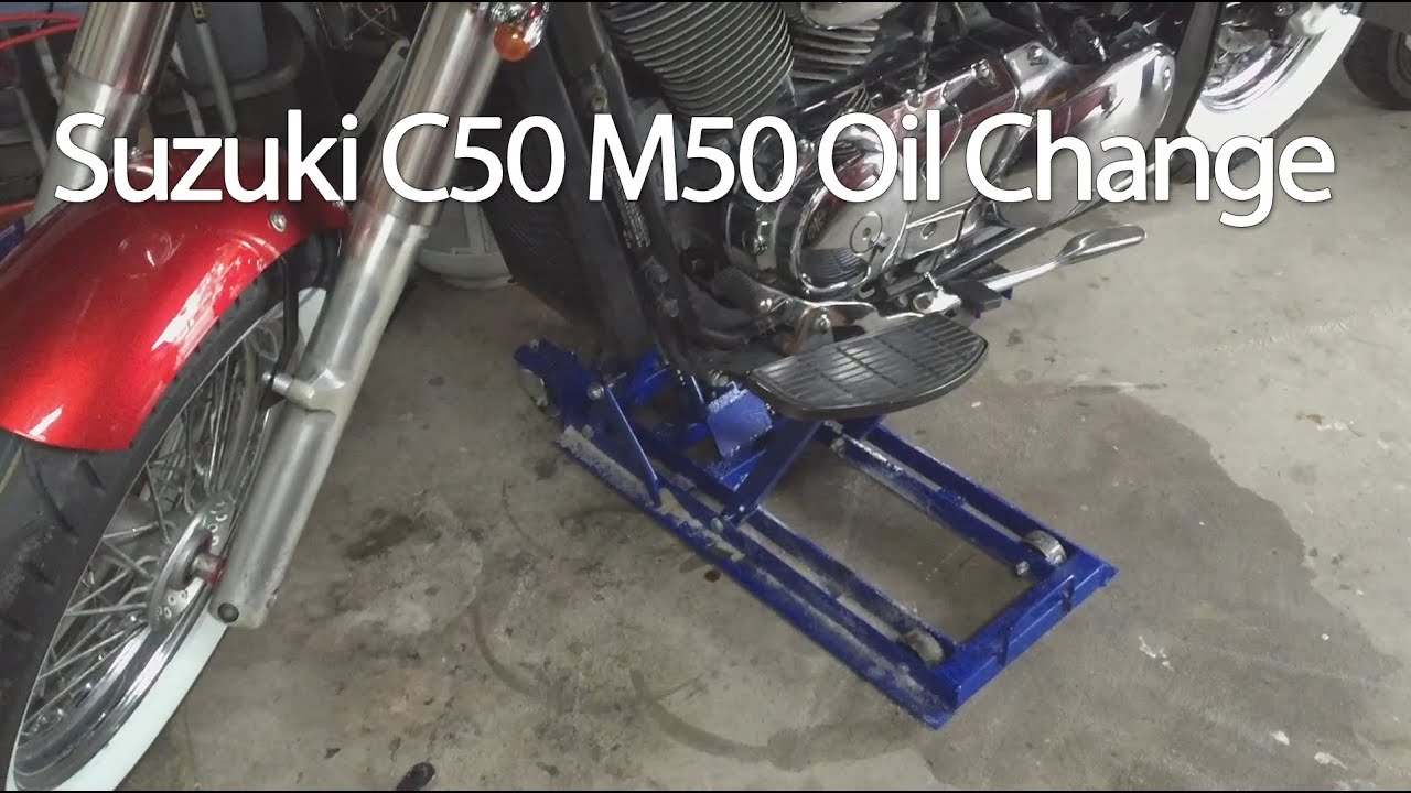 How To Change The Suzuki Boulevard C50 M50 VL800 Motorcycle Oil