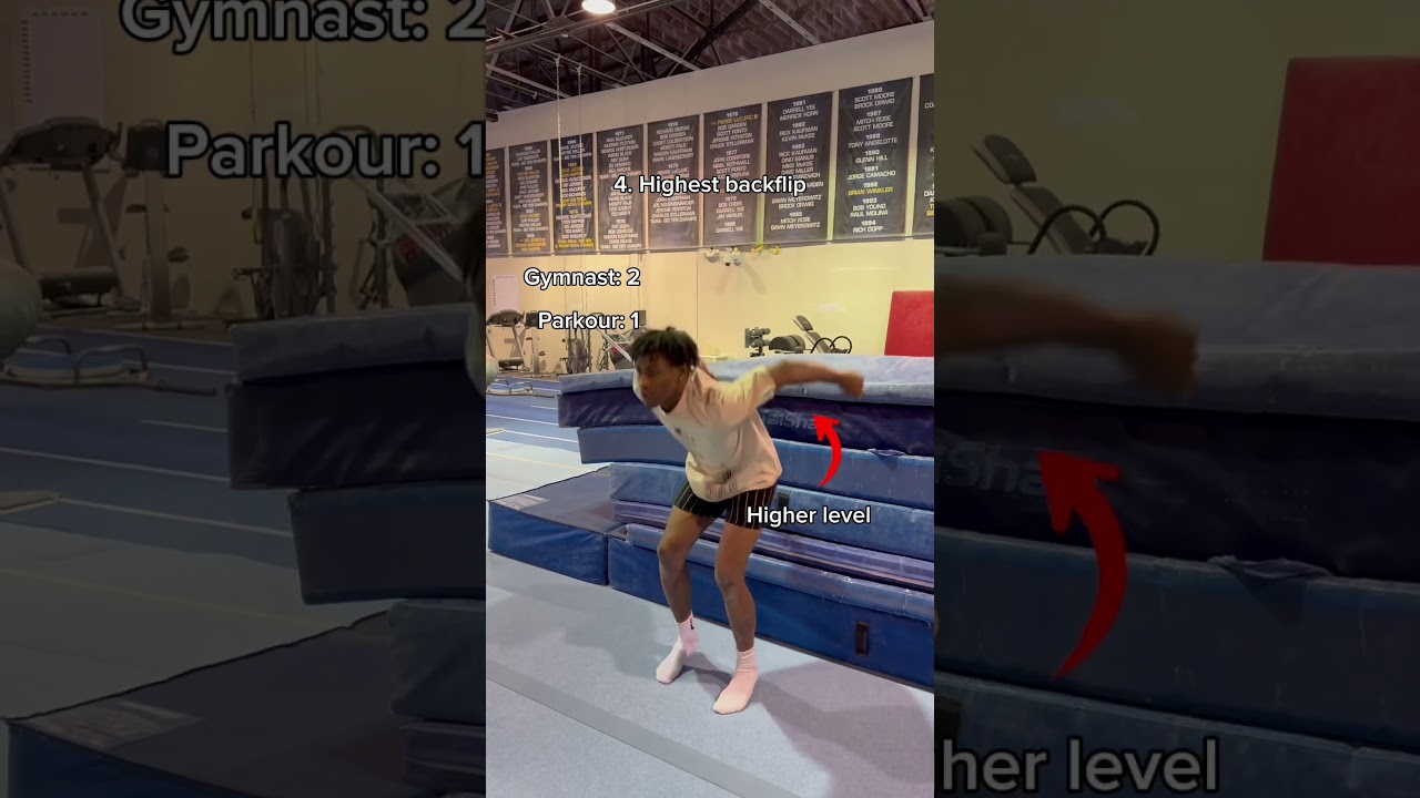 Gimnastyka kontra parkour &ndash; kto wygrywa? #gimnastyczka #sport #sportowiec #parkour
