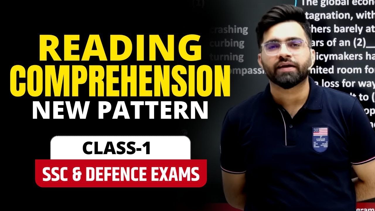 (Set-1) Reading Comprehension | English For SSC CGL, CHSL, CPO, STENO, NDA, CDS | Tarun Grover