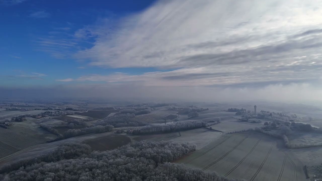 Slow blue mist over the fields — SOHRA