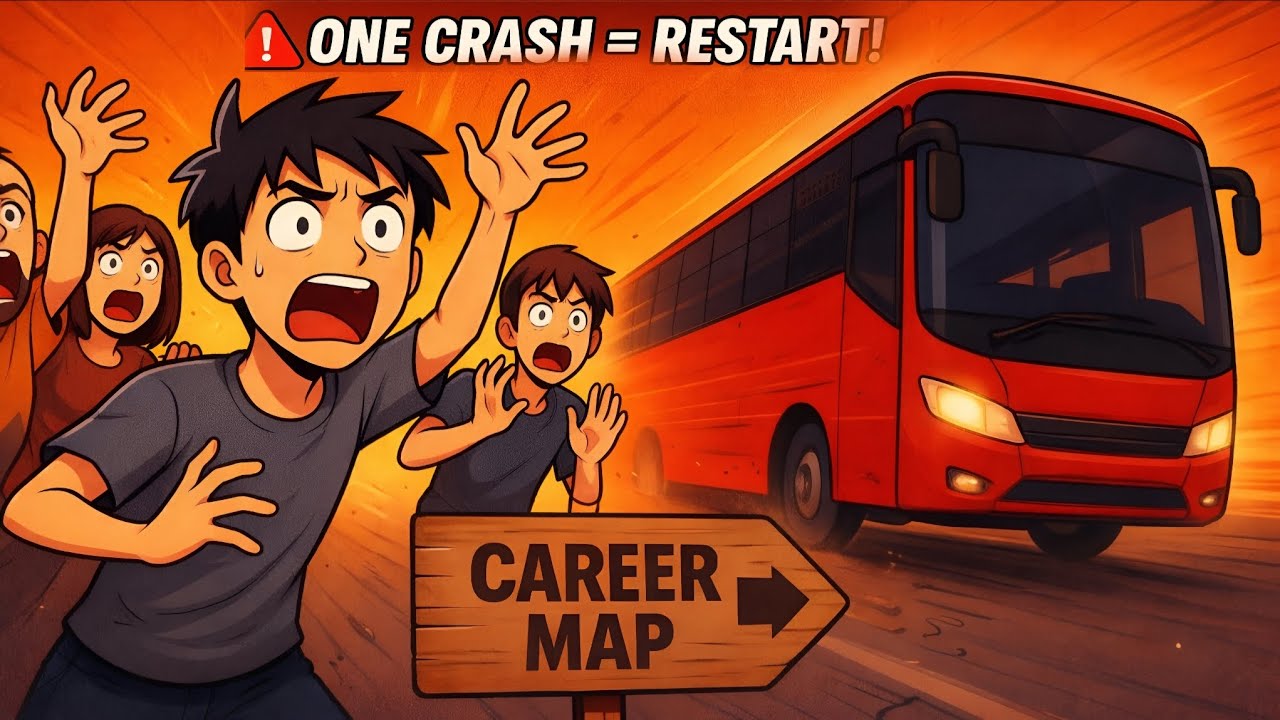 I Can’t Crash Once… Or I Restart Everything 💀 | BUSSID