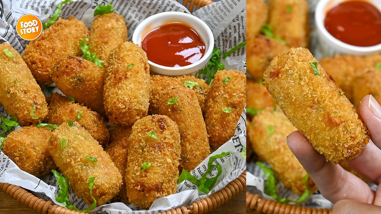How to Make Ramzan Special Potato Croquettes, Crispy Iftar Snack Recipe by Samina Food Story
