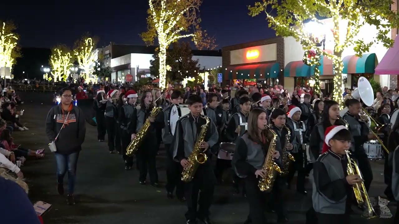 David A Brown Lakeland Village Marching Band at 2024 Winterfest Parade