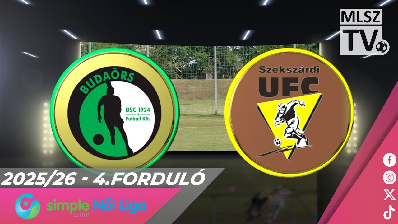 Budaörs - Szekszárdi WFC | 7-3 | Simple Női Liga | 4. forduló | MLSZTV