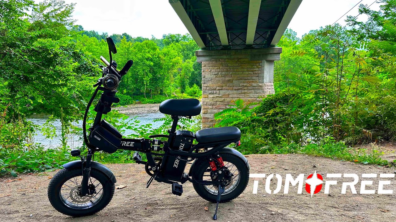 TOMOFREE Folding E-Bike 1200W Motor, 31MPH West Newton Trailhead #ebike