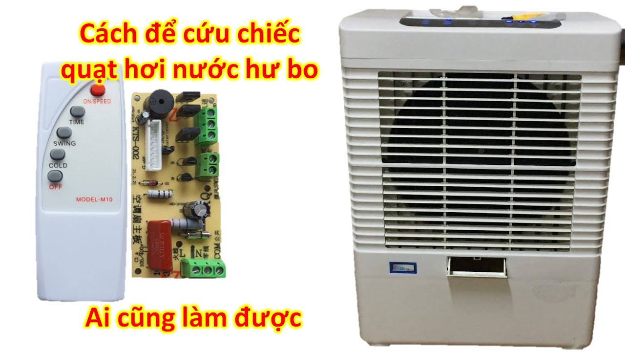 Hướng dẫn cách lắp bo mạch cho quạt hơi nước cực đơn giản ai cũng làm được@dientutunguyen