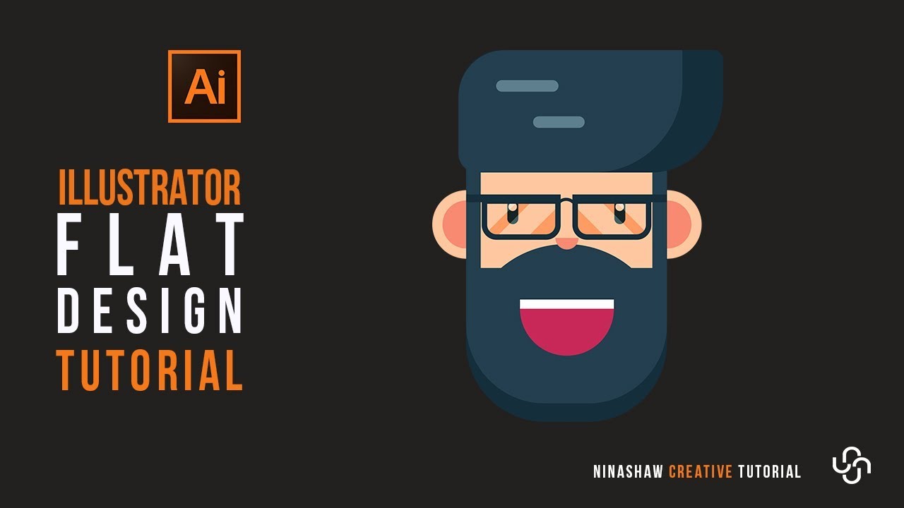 Adobe Illustrator Logo design / Illustration | Flat Logo Tutorial