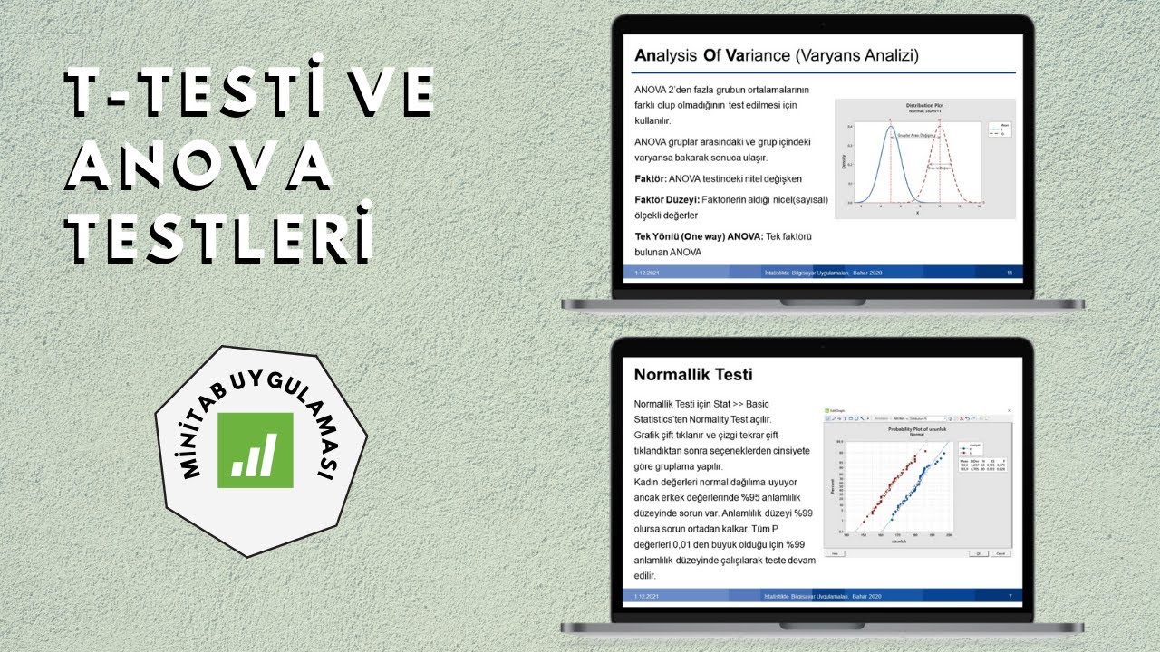 10- 2 Örneklem t Testi ve ANOVA Testleri