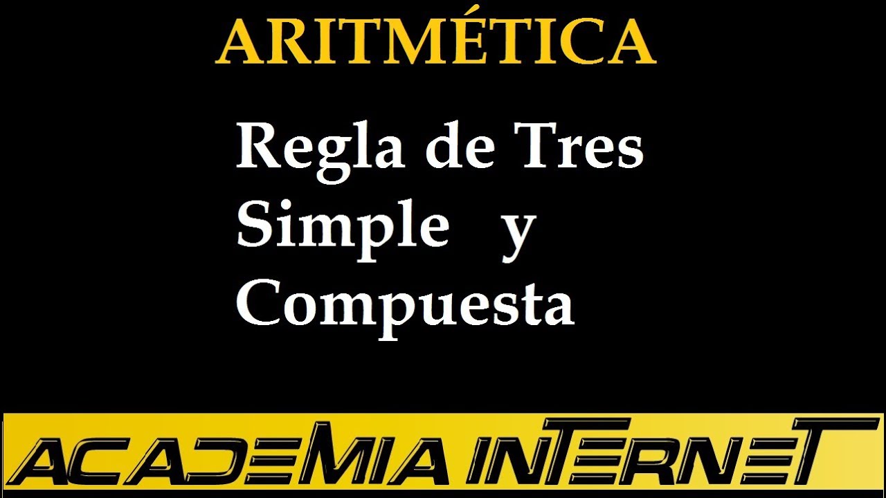 Regla de Tres Simple y Compuesta