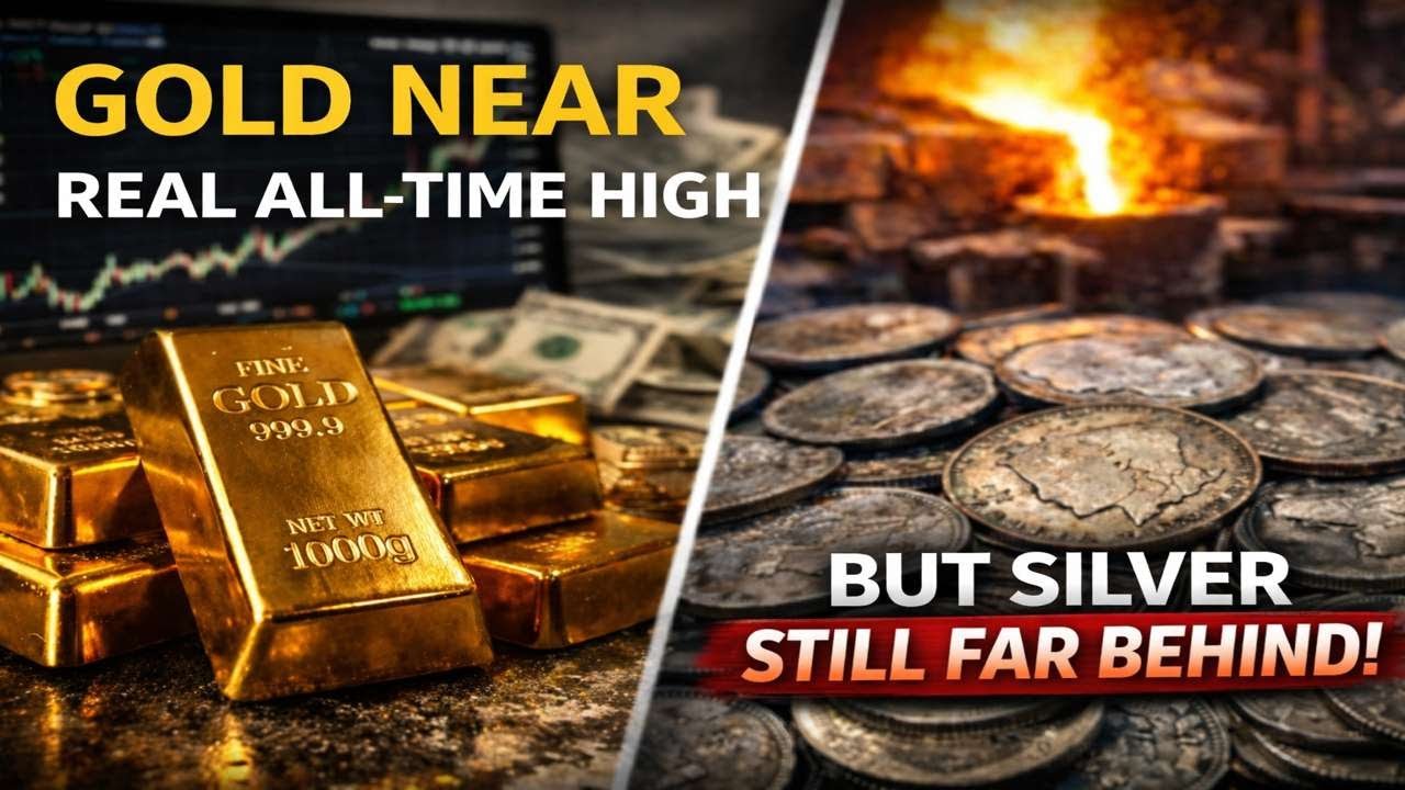 Gold is close to its real all-time high… but silver is still far behind