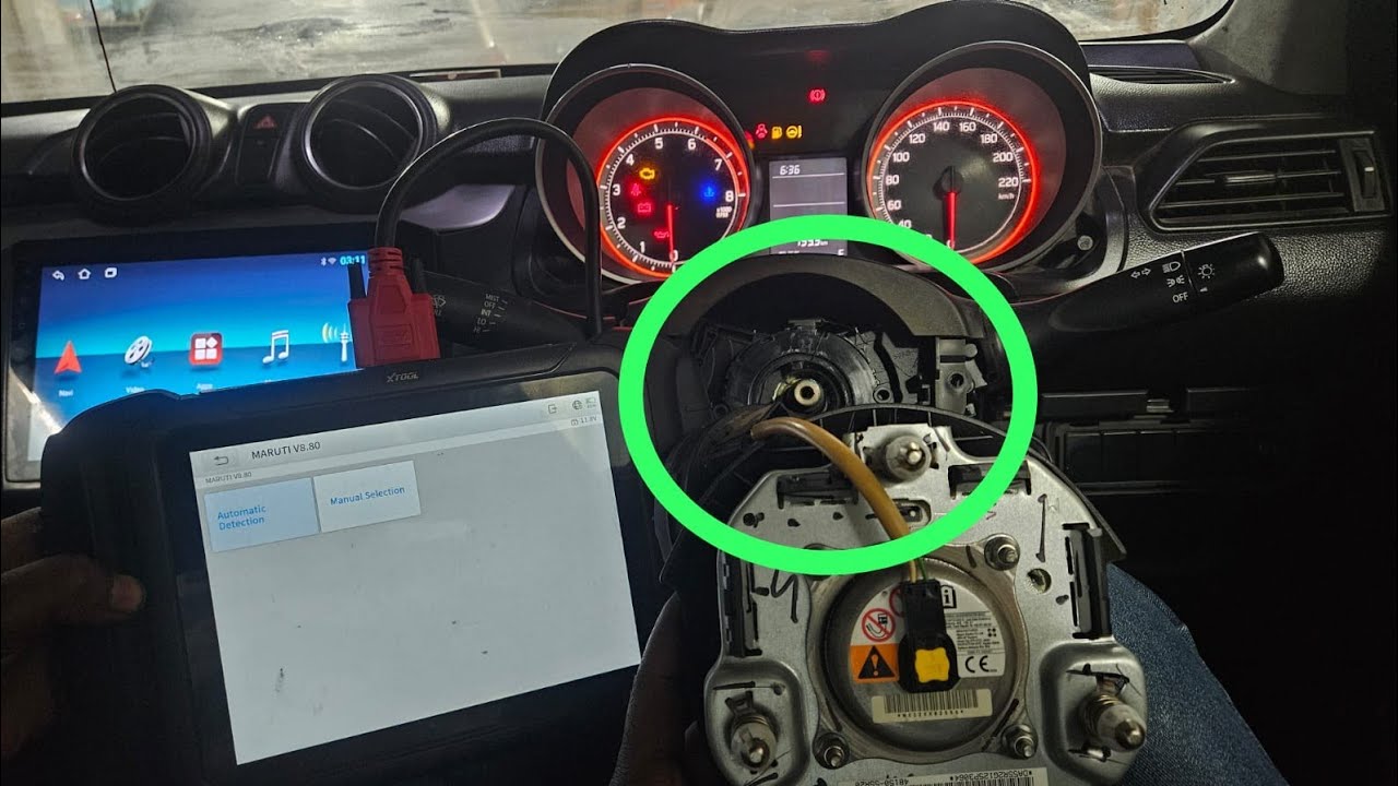 Maruti Streeing Angle Sensor calibration ( C116B ) Successful with Xtool 