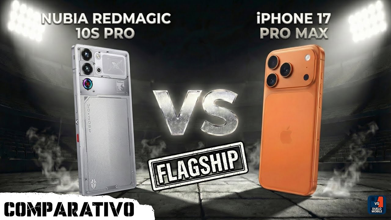 RedMagic 10S Pro vs iPhone 17 Pro Max: Comparativo Completo | Qual Vale Mais a Pena?