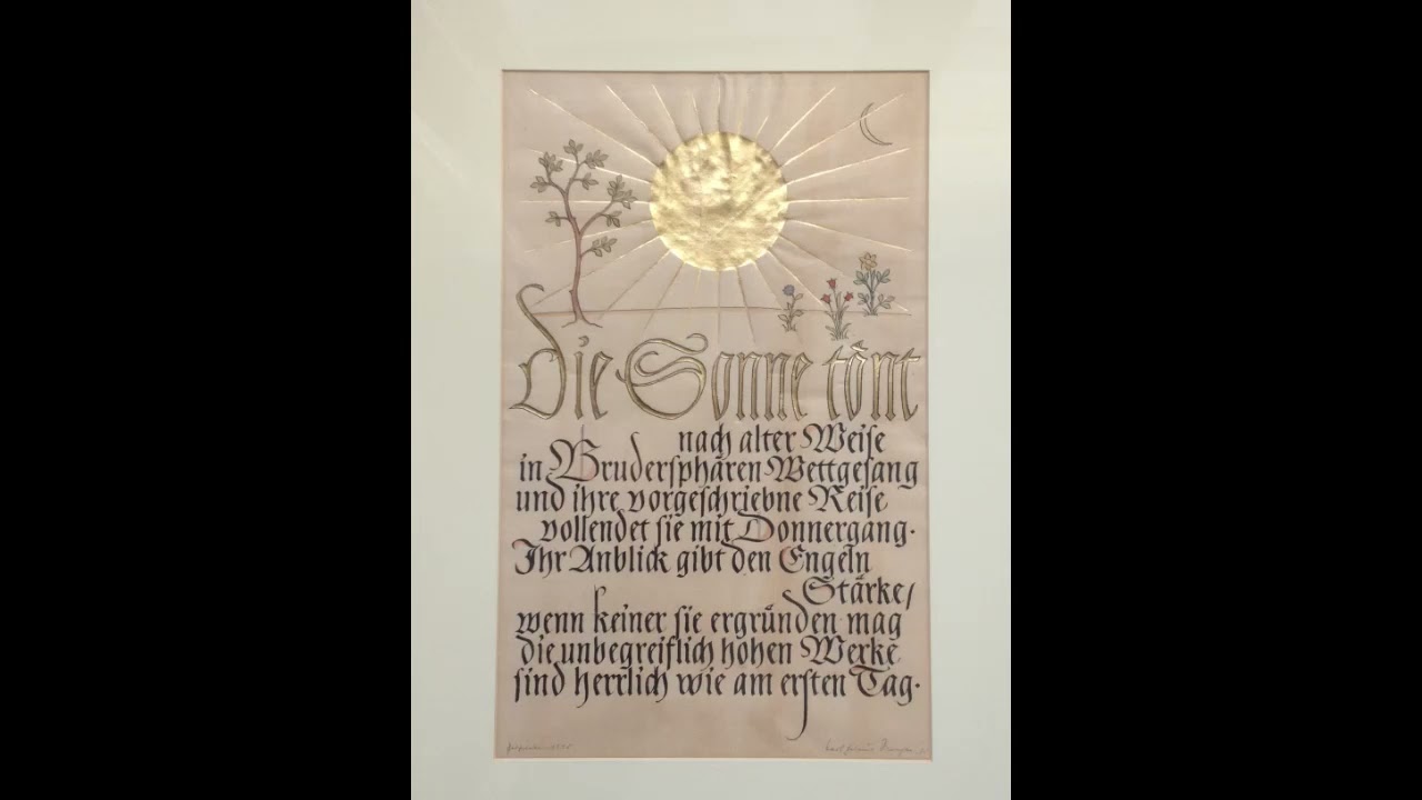 Die Sonne tönt nach alter Weise