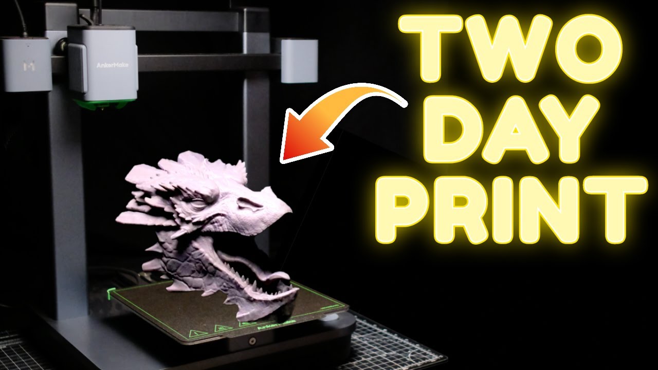 Epic Scale, Epic Design : 3D Printing a HUGE Dragon's head - SMAUG