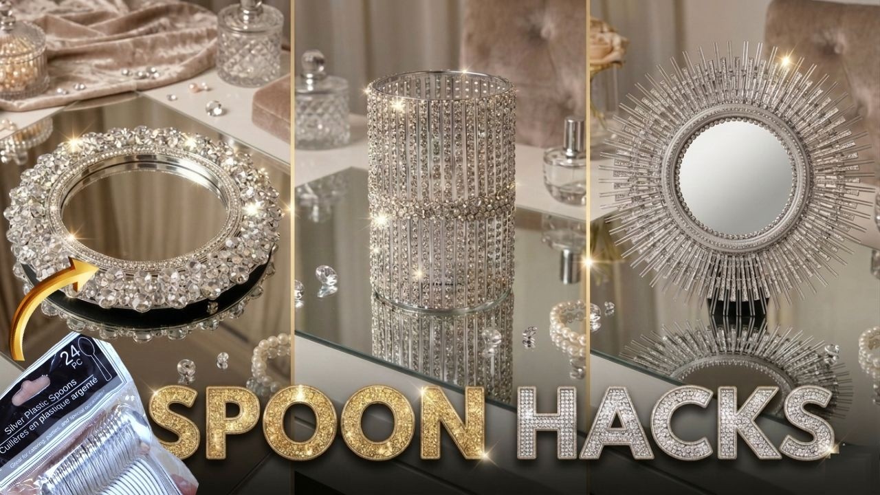 Beautiful Home Decor Ideas using Spoons (Glam Edition) | Dollar Tree DIY - Episode #1
