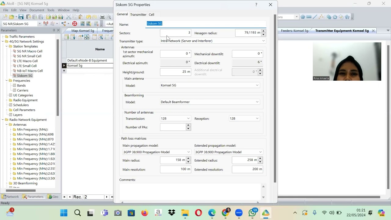 Tubes 5G Kelompok 2, Step by Step Coverage Planning 5G using atoll Freq 3500 Tanjung Merak Harbor