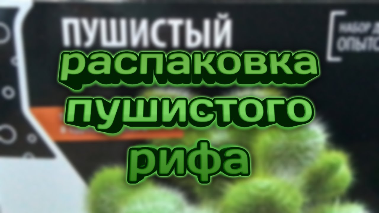 Распаковываю пушистый риф