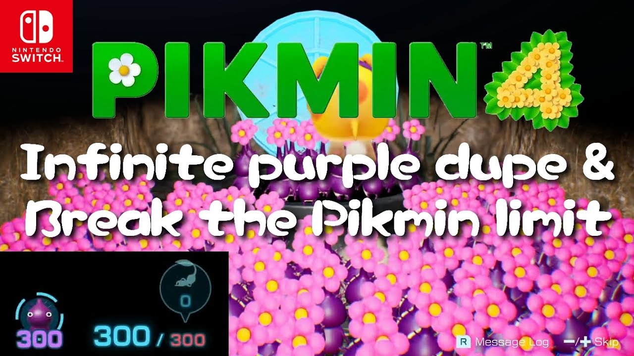 Pikmin 4 - MAJOR GLITCH - Infinite Purple Pikmin dupe & Break the Pikmin limit