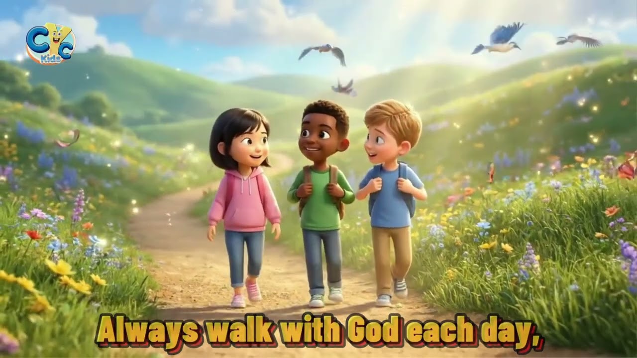 🎶 Walk With God Each Day 🎶 New Christian Song For Kids #Cyckids #coptic #christianfaith