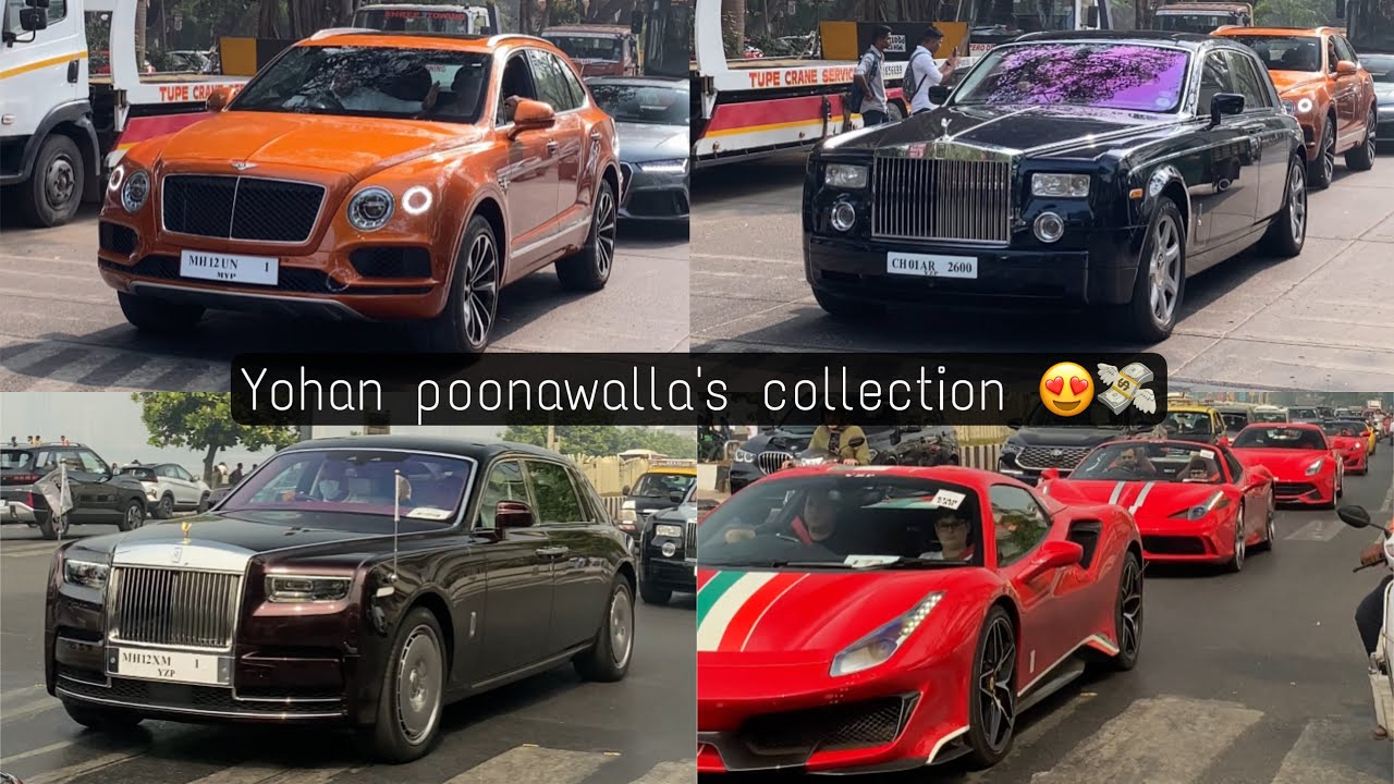 Indian billionaire yohan poonawalla’s luxury car collection 😍💸