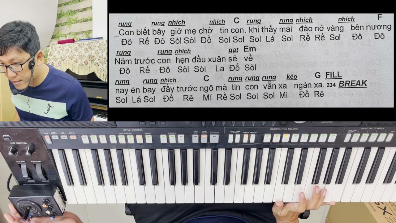 Bài 40: Xuân Này Con Không Về. Tập bend Tranh sáo bầu ngày xuân